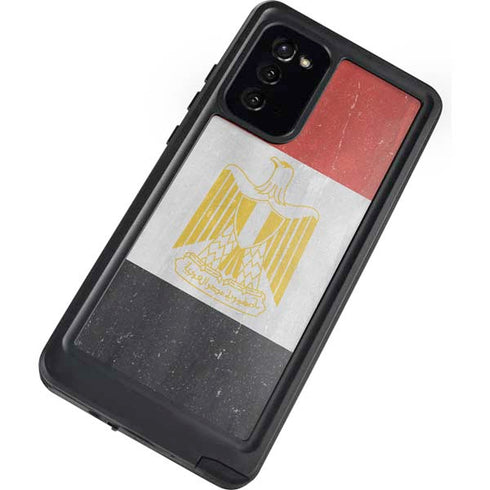 Egypt Flag Distressed Galaxy Note20 5G Waterproof Case